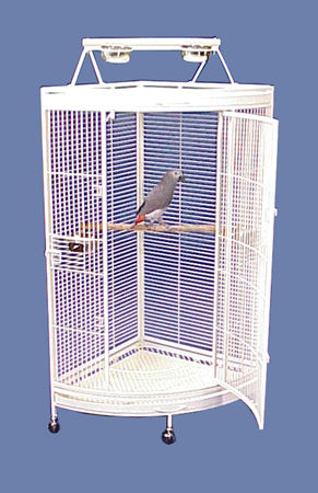 Honolulu Hideaway Corner Bird Cage with Playtop